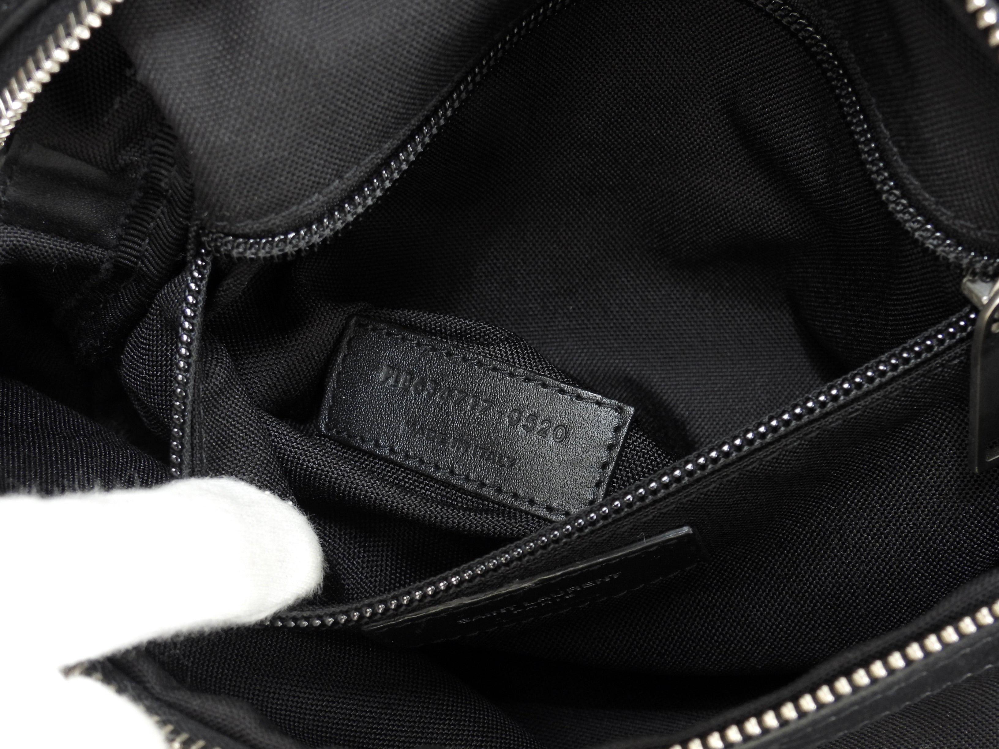 Saint Laurent Marsupio City in nylon/pelle nera, marsupio/bag bum bag, ottime condizioni @ 6
