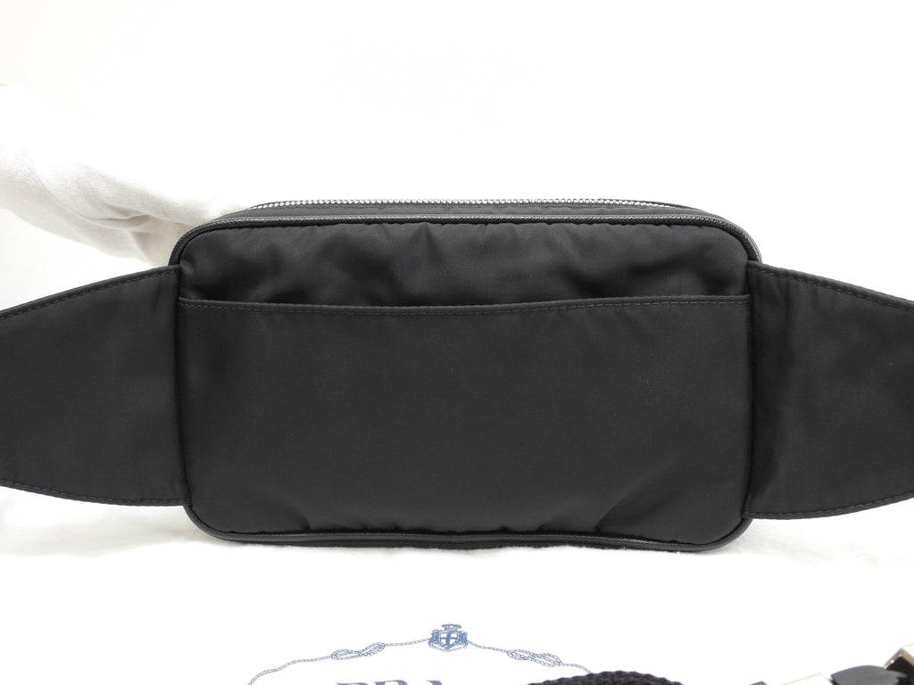 Prada borsa a tracolla gialla triangolo nylon nero marsupio waist bag hip bag ottime condizioni@250