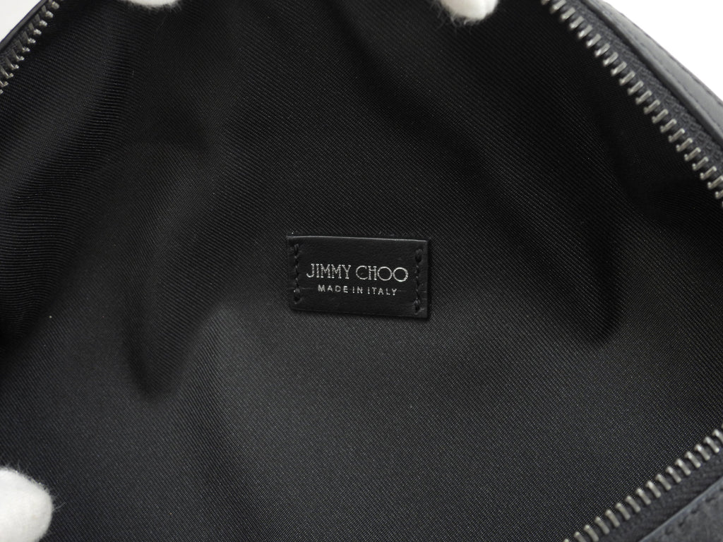 Jimmy Choo marsupio York in nylon verde con dettagli in pelle nera - marsupio MVGYMV