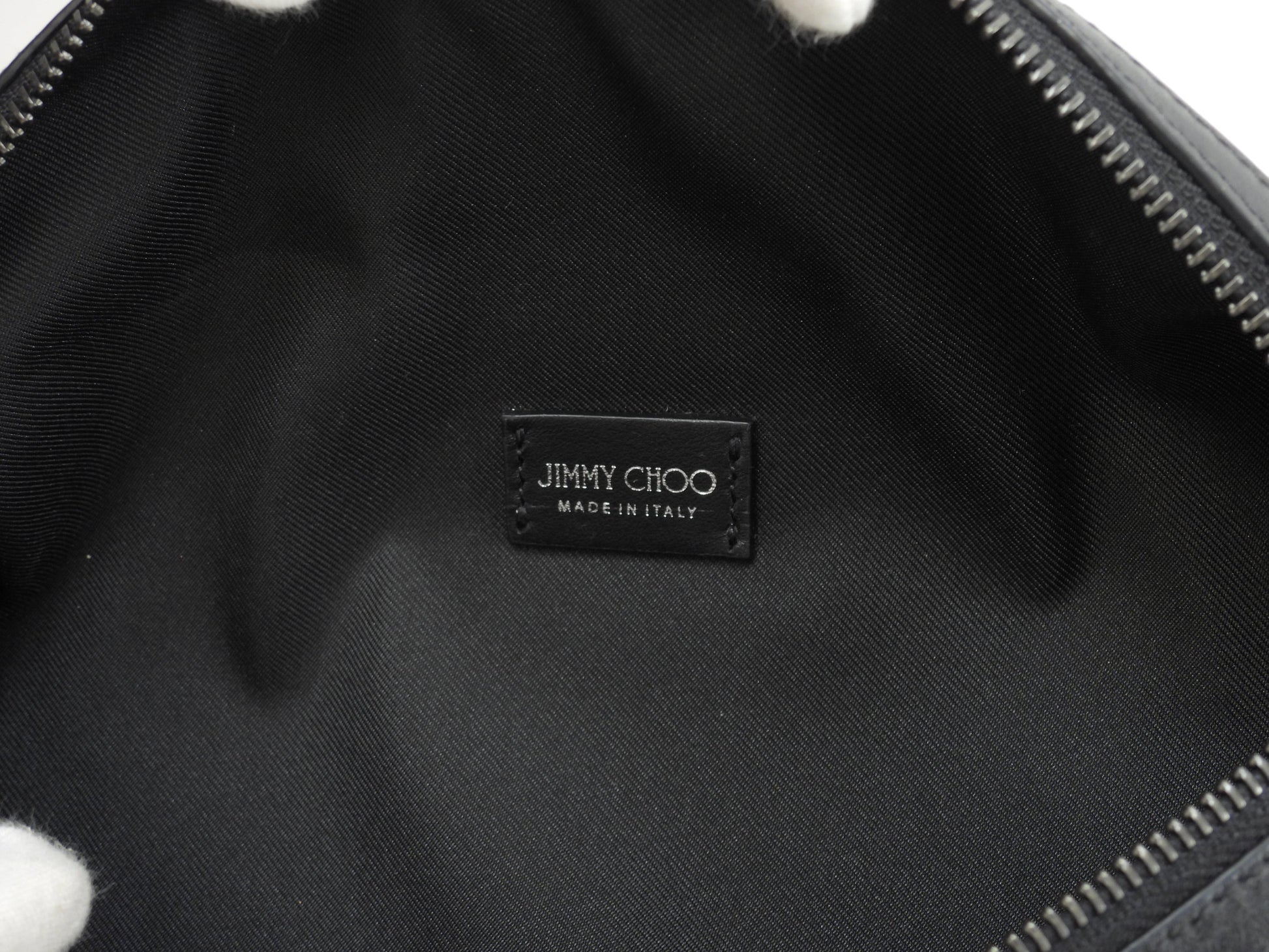 Jimmy Choo marsupio York in nylon verde con dettagli in pelle nera - marsupio MVGYMV