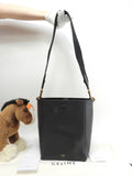 Celine Sangle Bucket Small in pelle nera, borsa a tracolla, hobo, ottime condizioni @ 28