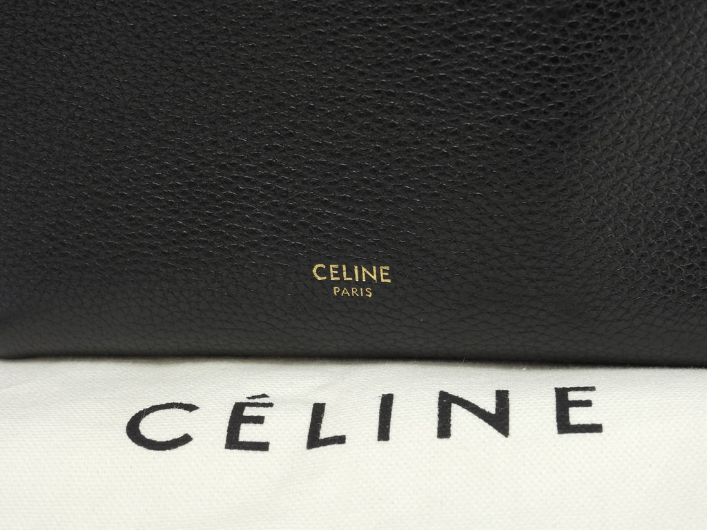 Celine Sangle Bucket Small in pelle nera, borsa a tracolla, hobo, ottime condizioni @ 28