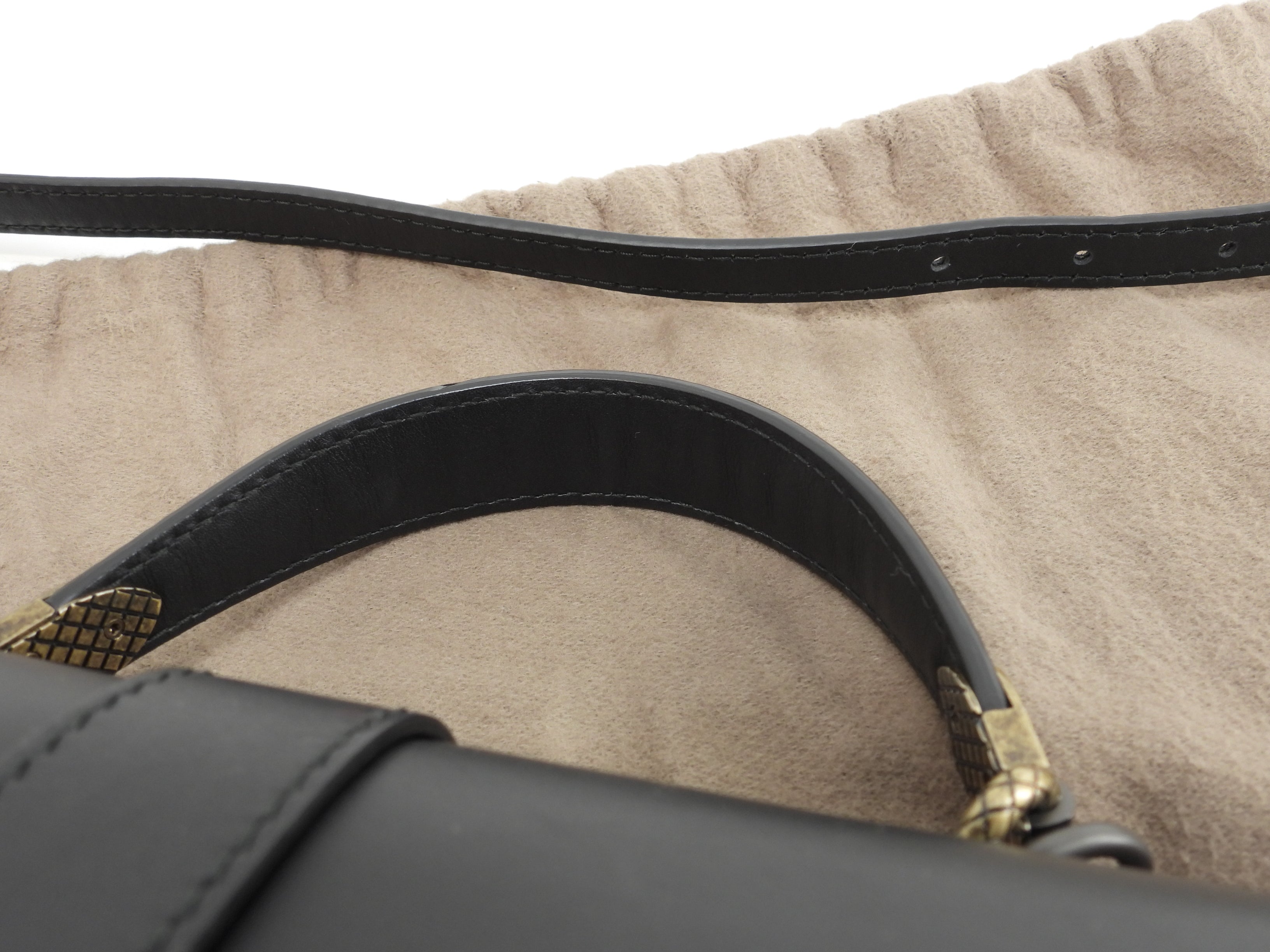 Bottega Veneta Pizza MM Intrecciato Pelle Nera Borsa a Mano con Tracolla Ottime Condizioni @B07357382I