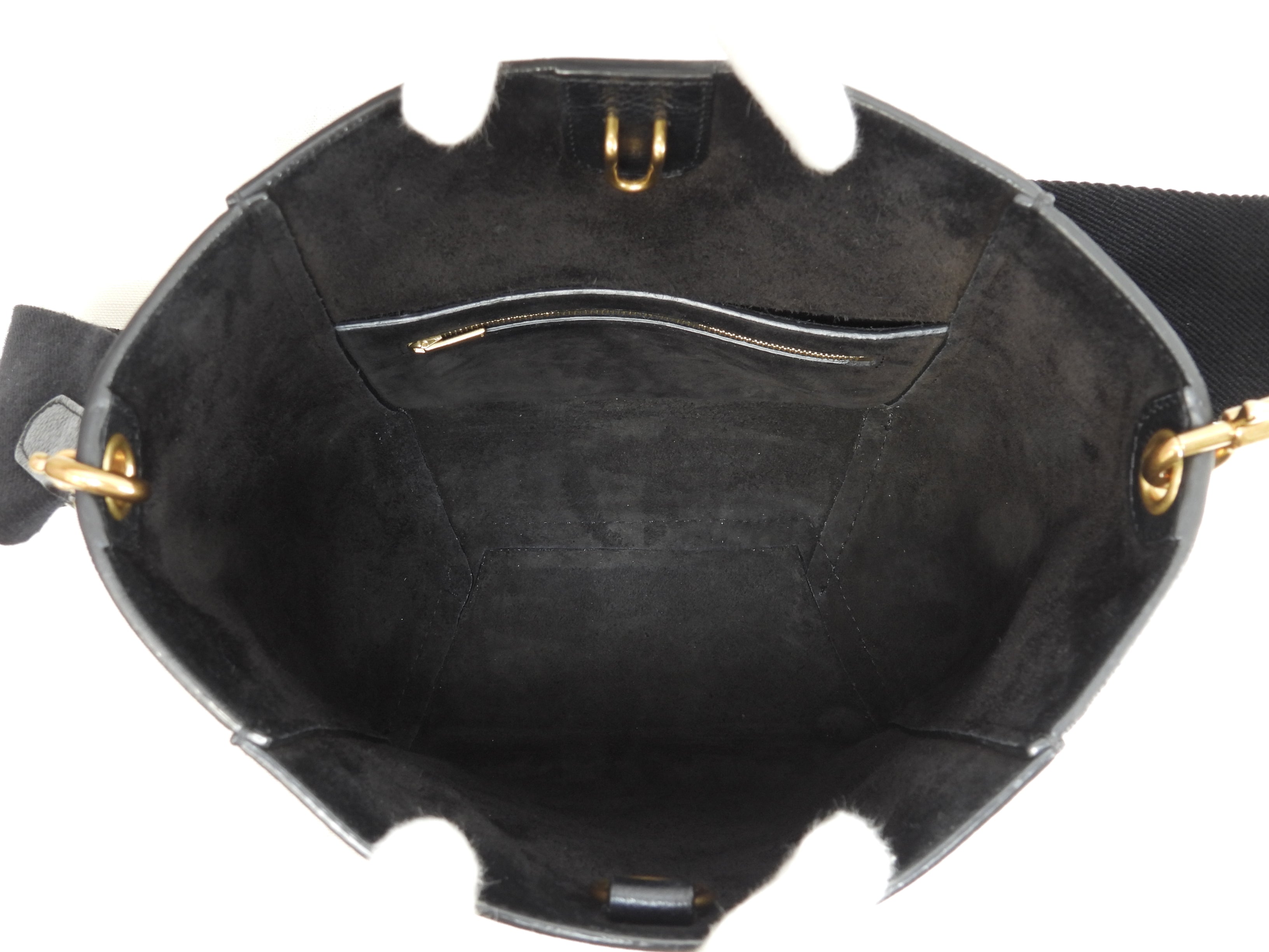 Celine Sangle Bucket Small in pelle nera, borsa a tracolla, hobo, ottime condizioni @ 28