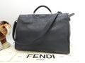 Fendi Peekaboo Grande, in pelle Selleria, blu navy/azzurro, borsa a mano/tracolla da uomo, in condizioni eccellenti @ 26