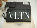 Valentino portafoglio lungo VLTN in pelle nera, con cerniera, nuovo @ 5
