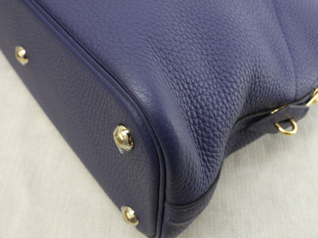 エルメス ボリード31 トリヨン ブルーアンクル ゴールド金具 ハンドバッグ 未使用@D 6