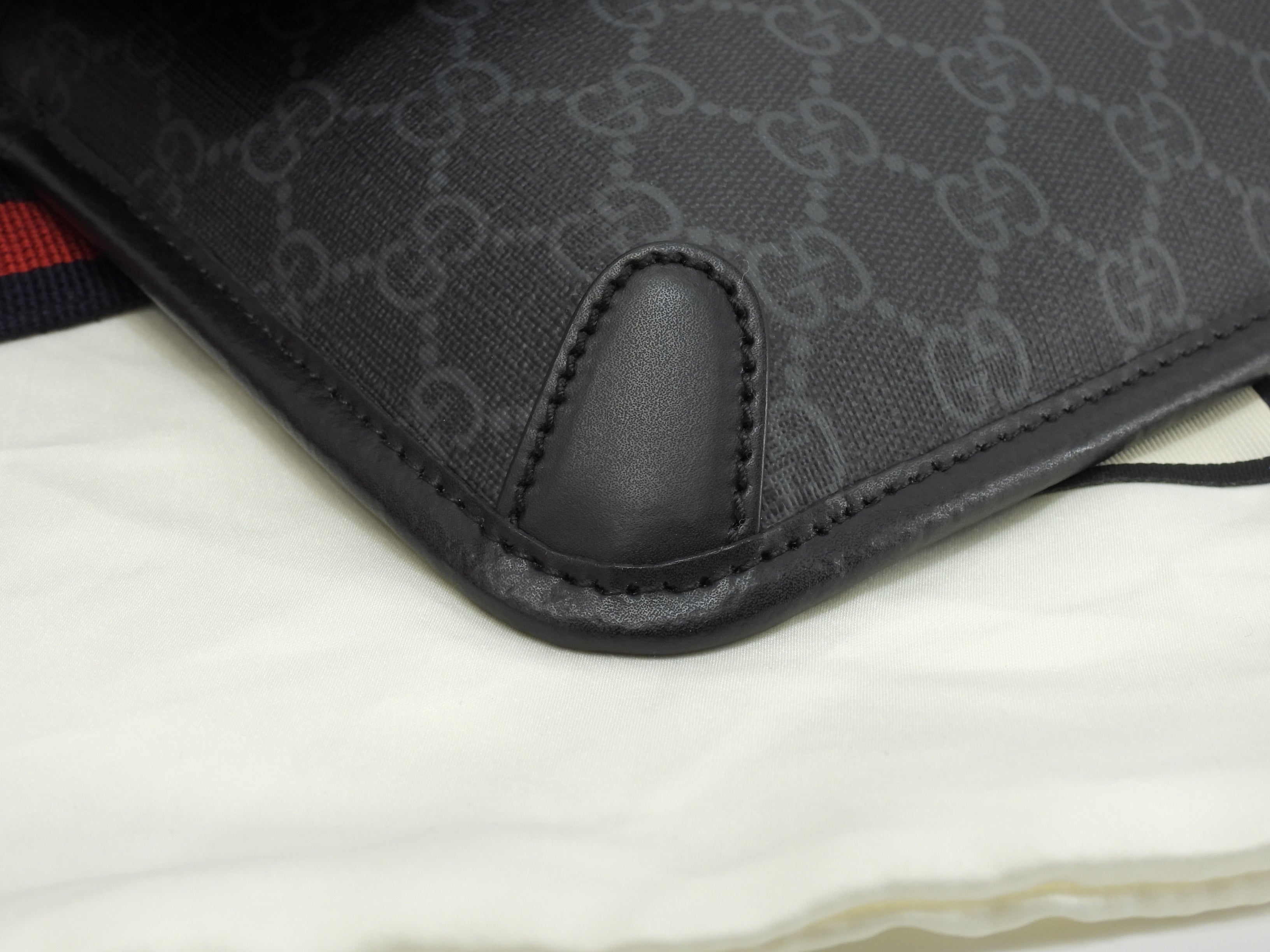 Gucci marsupio Web Old GG Supreme nero cintura ottimo stato @ 6