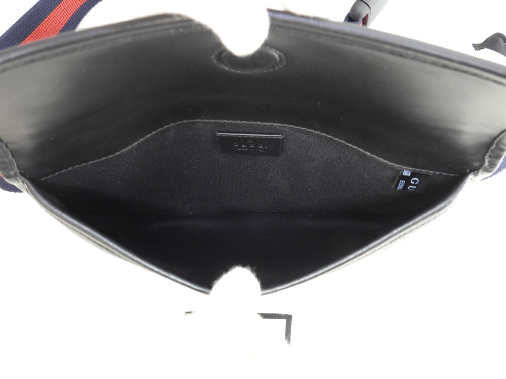 Gucci marsupio Web Old GG Supreme nero cintura ottimo stato @ 6