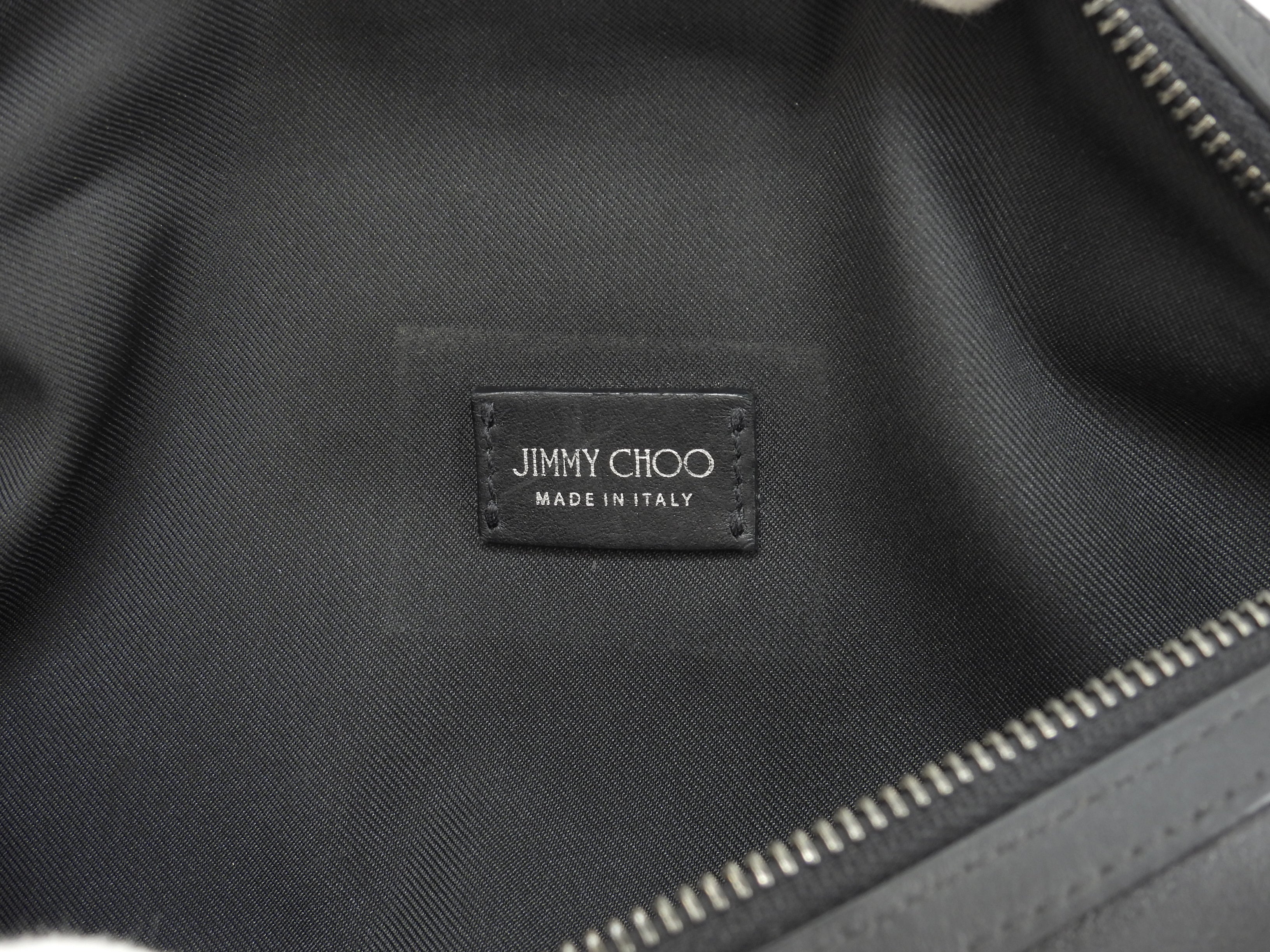 Jimmy Choo Marsupio York in pelle nera con stelle argentate, in ottime condizioni @ 1