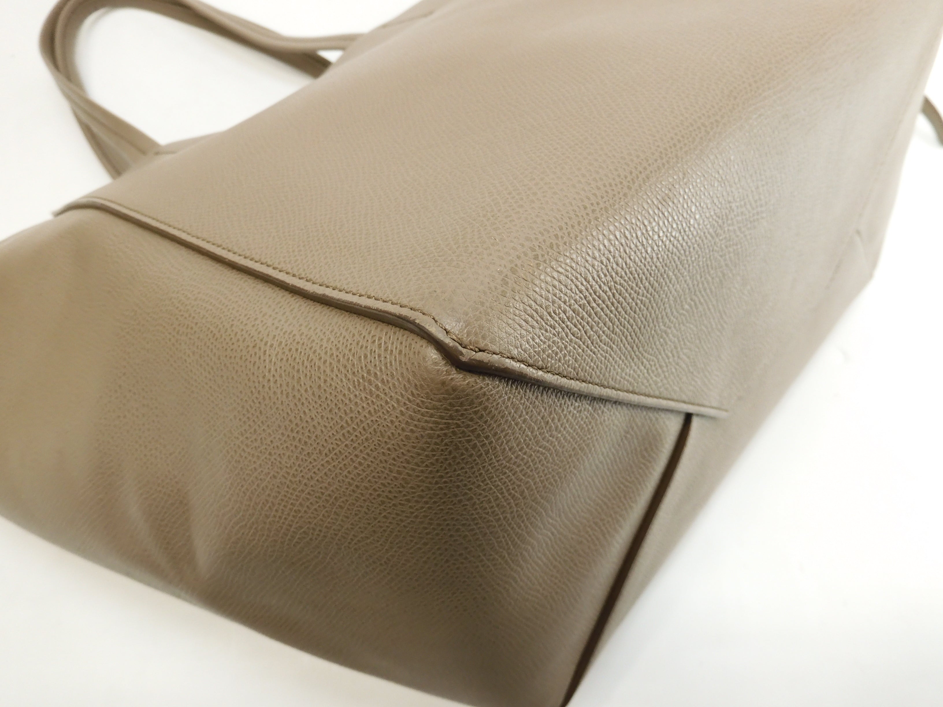 Celine Cabas Phantom Small in pelle grigia, borsa tote shopping @U-LA-0185