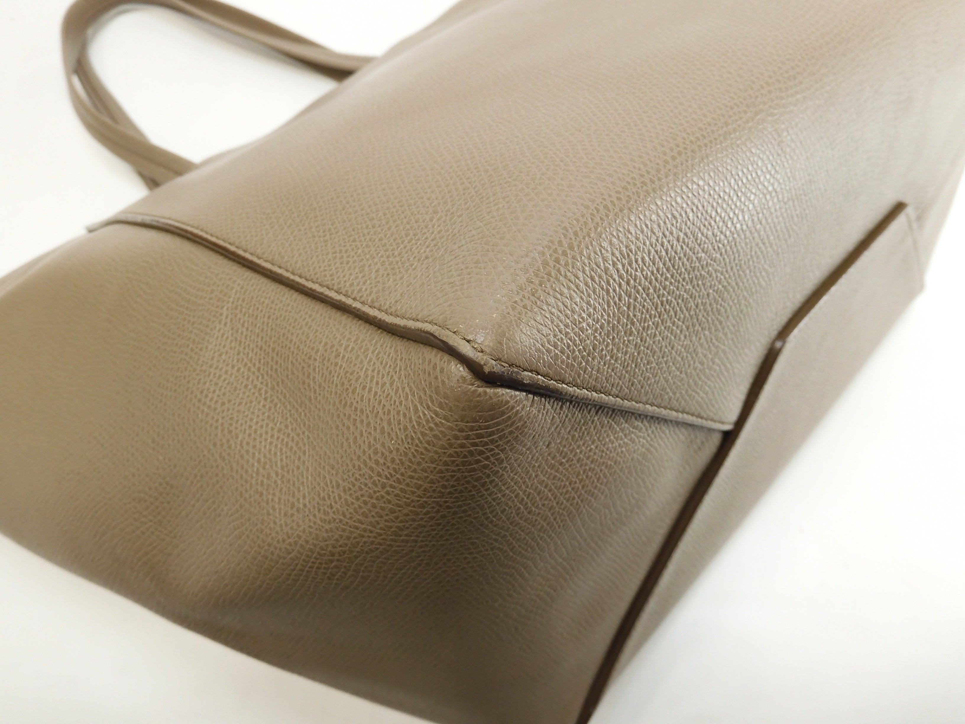 Celine Cabas Phantom Small in pelle grigia, borsa tote shopping @U-LA-0185