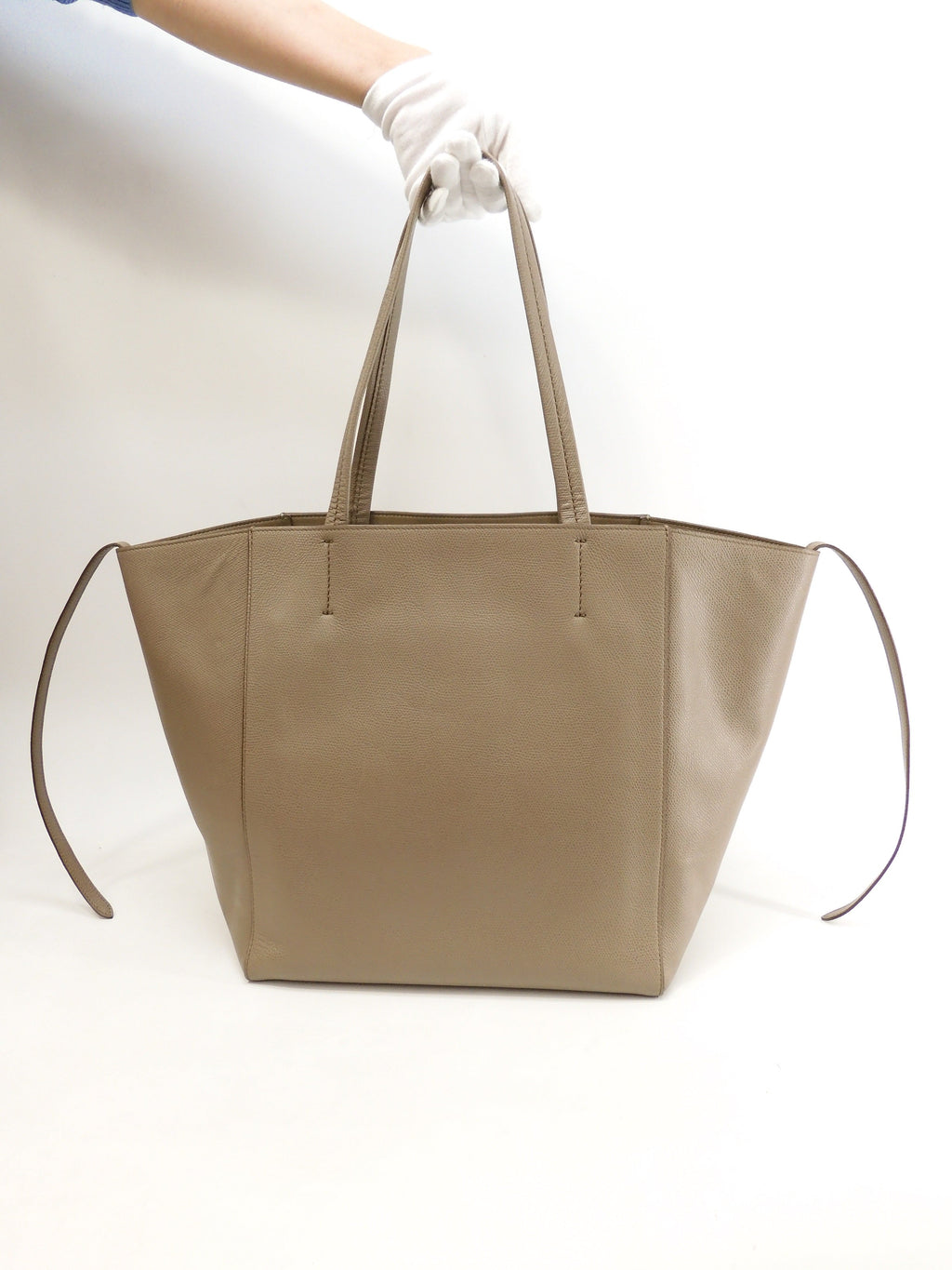 Celine Cabas Phantom Small in pelle grigia, borsa tote shopping @U-LA-0185