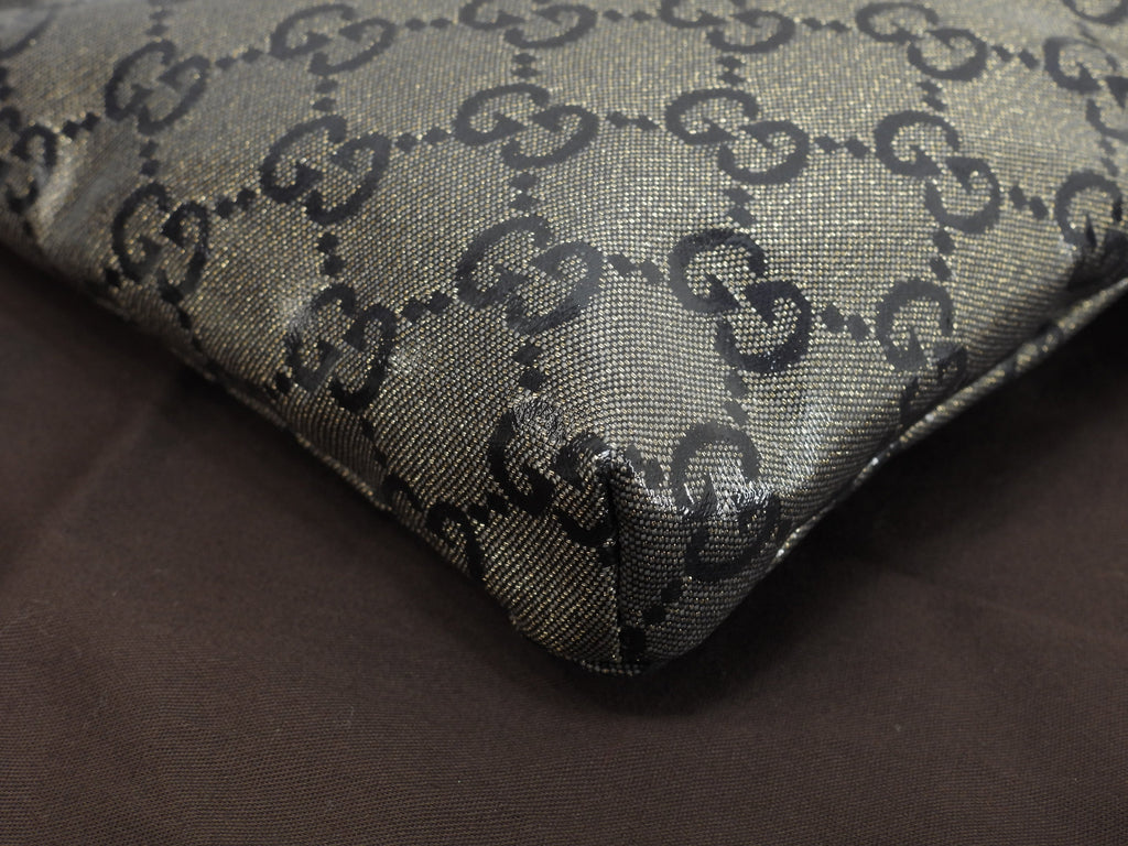 Gucci Marsupio GG Supreme Imprimé Grigio Nero Pelle Borsa a Tracolla Borsa da Vita @ 11