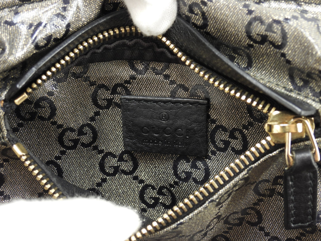 Gucci Marsupio GG Supreme Imprimé Grigio Nero Pelle Borsa a Tracolla Borsa da Vita @ 11