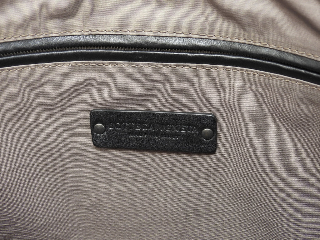 Bottega Veneta Pochette in pelle nera Intrecciato, second bag, ottime condizioni@B07533577R