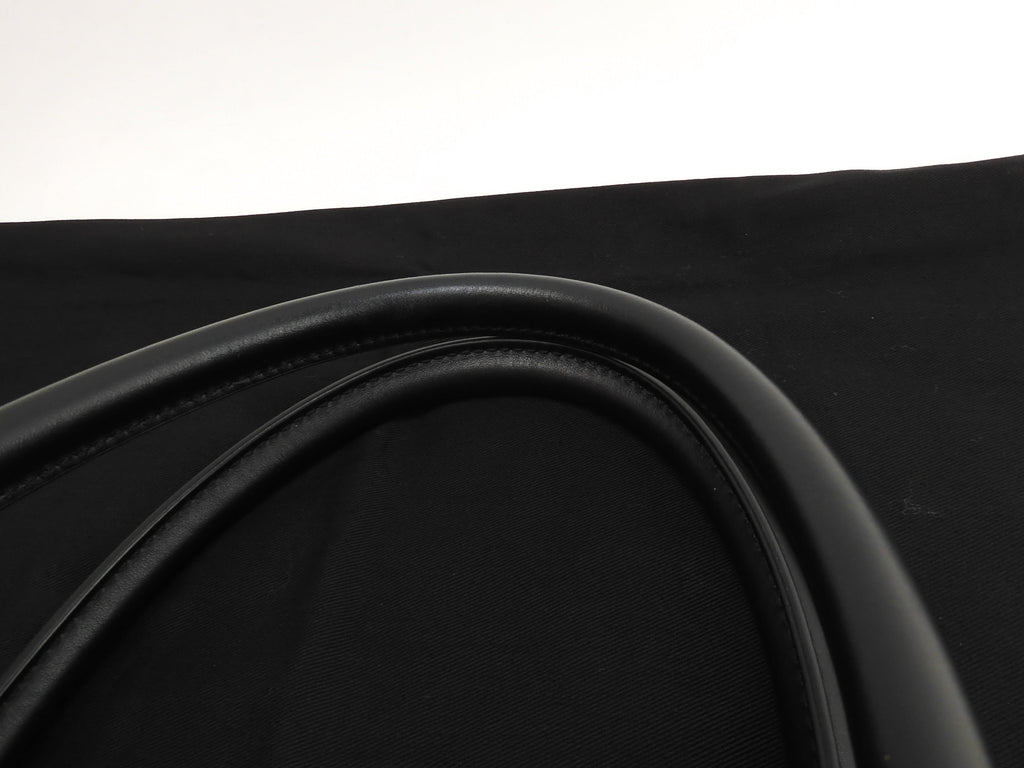 Berluti Toujours Chevron pelle nera uomo borsa tote borsa a mano@A0251