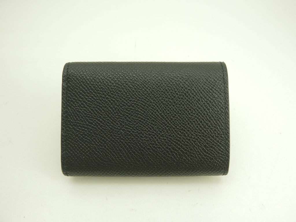 Ferragamo Portafoglio Mini Edizione Limitata Giappone Vara Bow in Pelle Nera Portafoglio a 3 ante Inutilizzato@JL-22D951