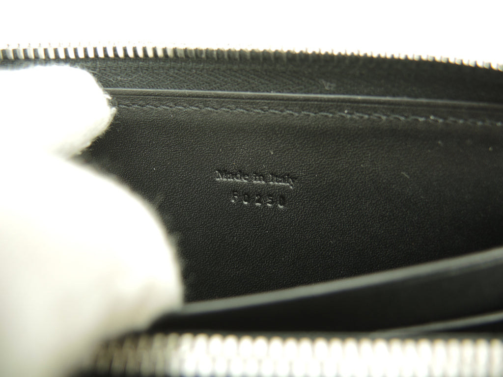 Berluti Portafoglio con cerniera Itauba Signature in pelle nera e marrone da uomo @F0250