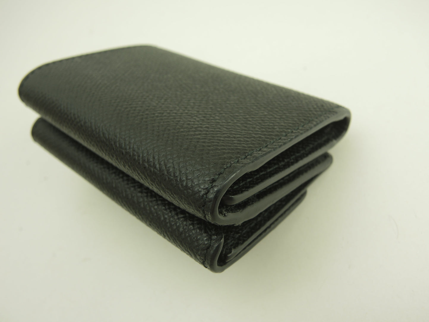 Ferragamo Portafoglio Mini Edizione Limitata Giappone Vara Bow in Pelle Nera Portafoglio a 3 ante Inutilizzato@JL-22D951