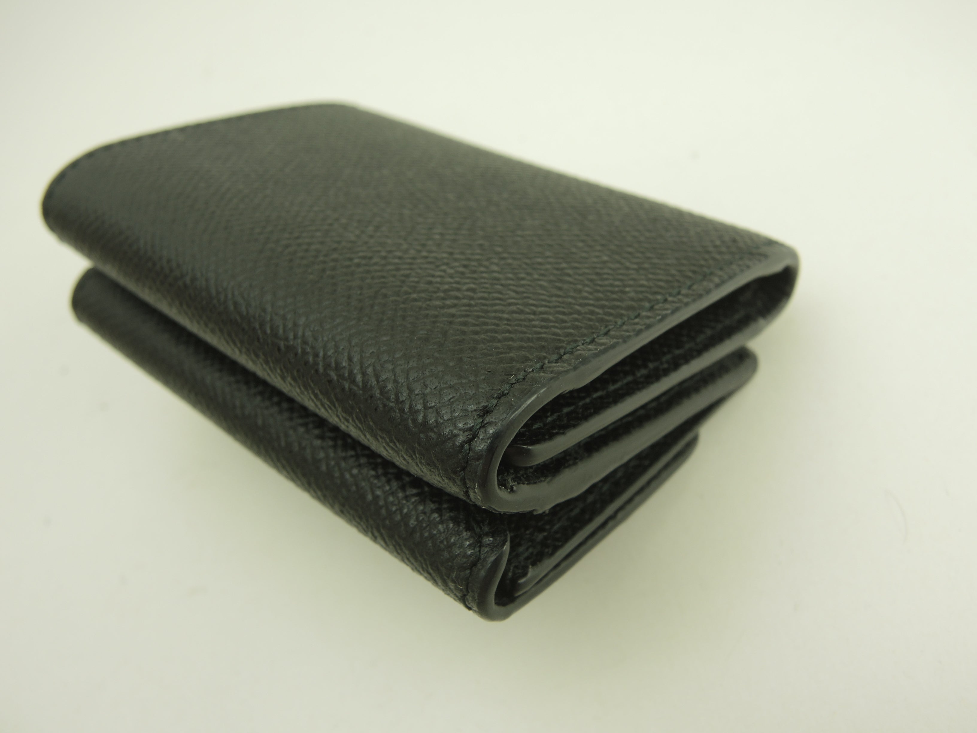 Ferragamo Portafoglio Mini Edizione Limitata Giappone Vara Bow in Pelle Nera Portafoglio a 3 ante Inutilizzato@JL-22D951