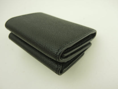 Ferragamo Portafoglio Mini Edizione Limitata Giappone Vara Bow in Pelle Nera Portafoglio a 3 ante Inutilizzato@JL-22D951