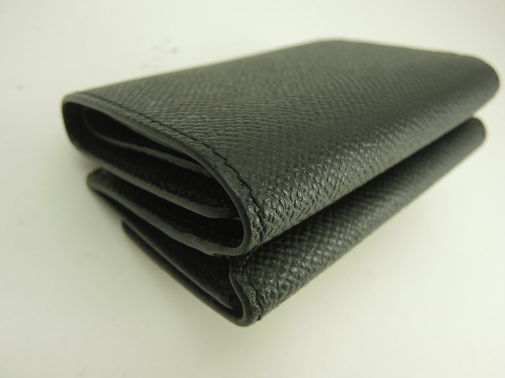 Ferragamo Portafoglio Mini Edizione Limitata Giappone Vara Bow in Pelle Nera Portafoglio a 3 ante Inutilizzato@JL-22D951