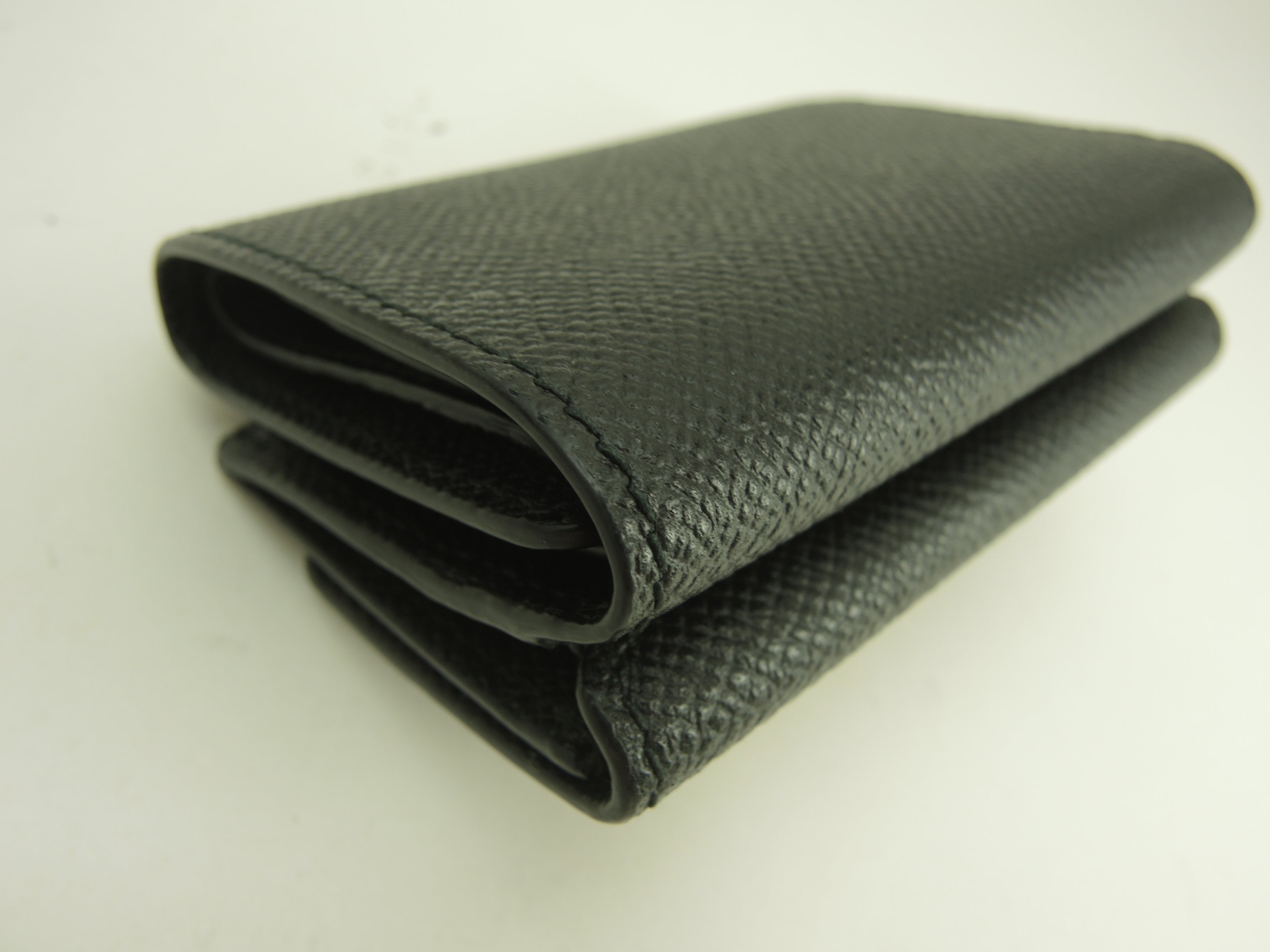 Ferragamo Portafoglio Mini Edizione Limitata Giappone Vara Bow in Pelle Nera Portafoglio a 3 ante Inutilizzato@JL-22D951
