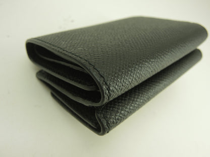 Ferragamo Portafoglio Mini Edizione Limitata Giappone Vara Bow in Pelle Nera Portafoglio a 3 ante Inutilizzato@JL-22D951