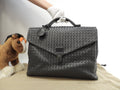 Bottega Veneta ventiquattrore Intrecciato in pelle grigia, cartella, ottime condizioni @B02225646Z