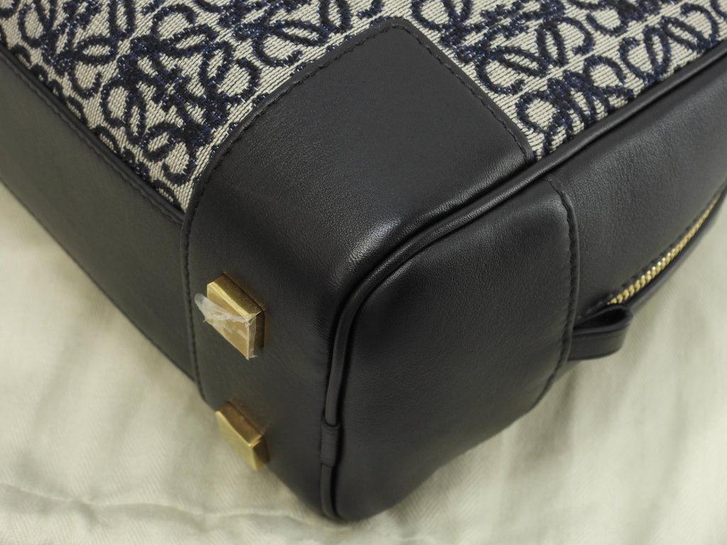 Loewe Amazona 23 Jacquard/Pelle grigio-blu Pochette con mini borsa a mano con tracolla (come nuova) @262147