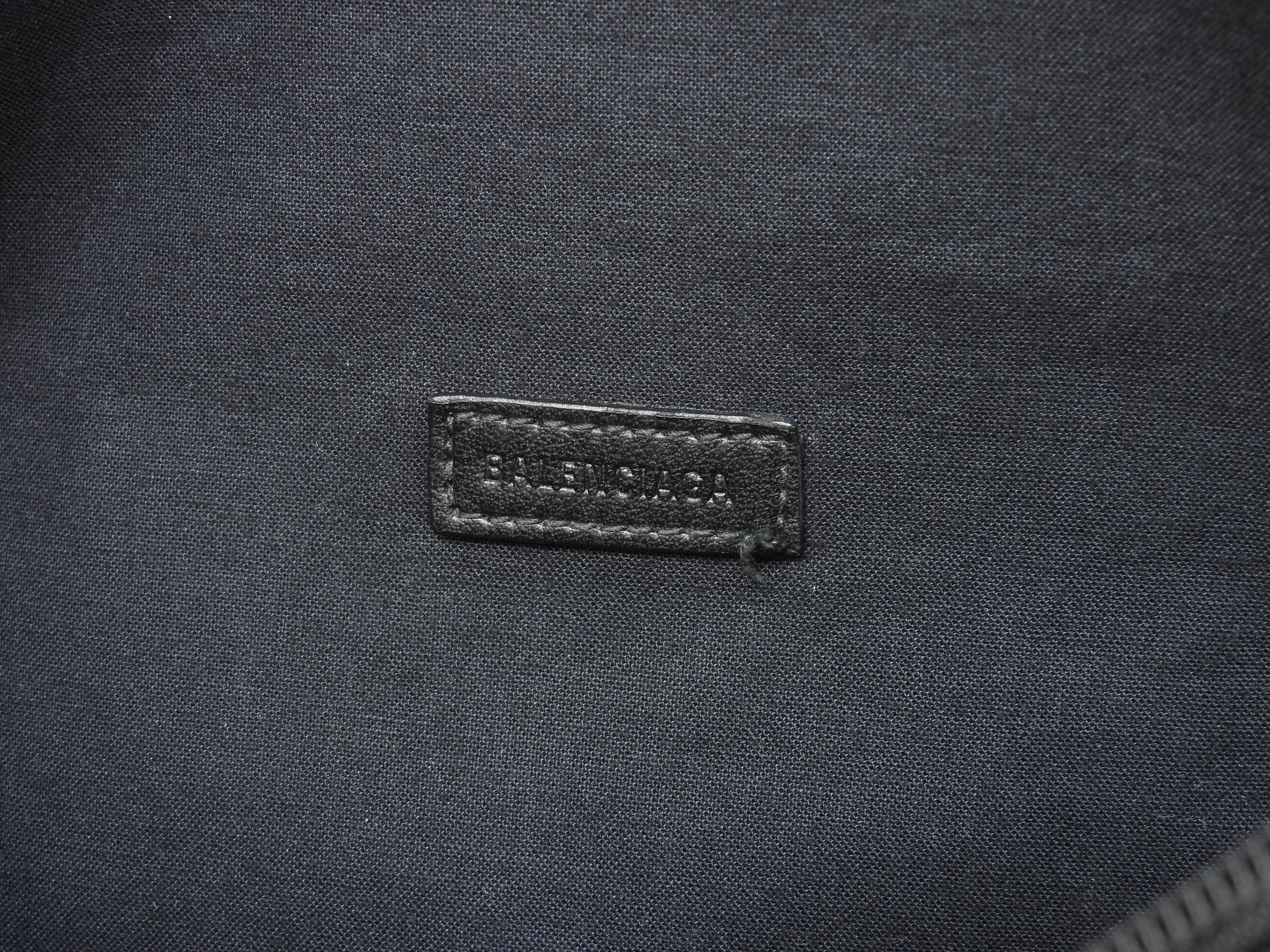 Marsupio Balenciaga Explorer in nylon nero con logo bianco @ 5