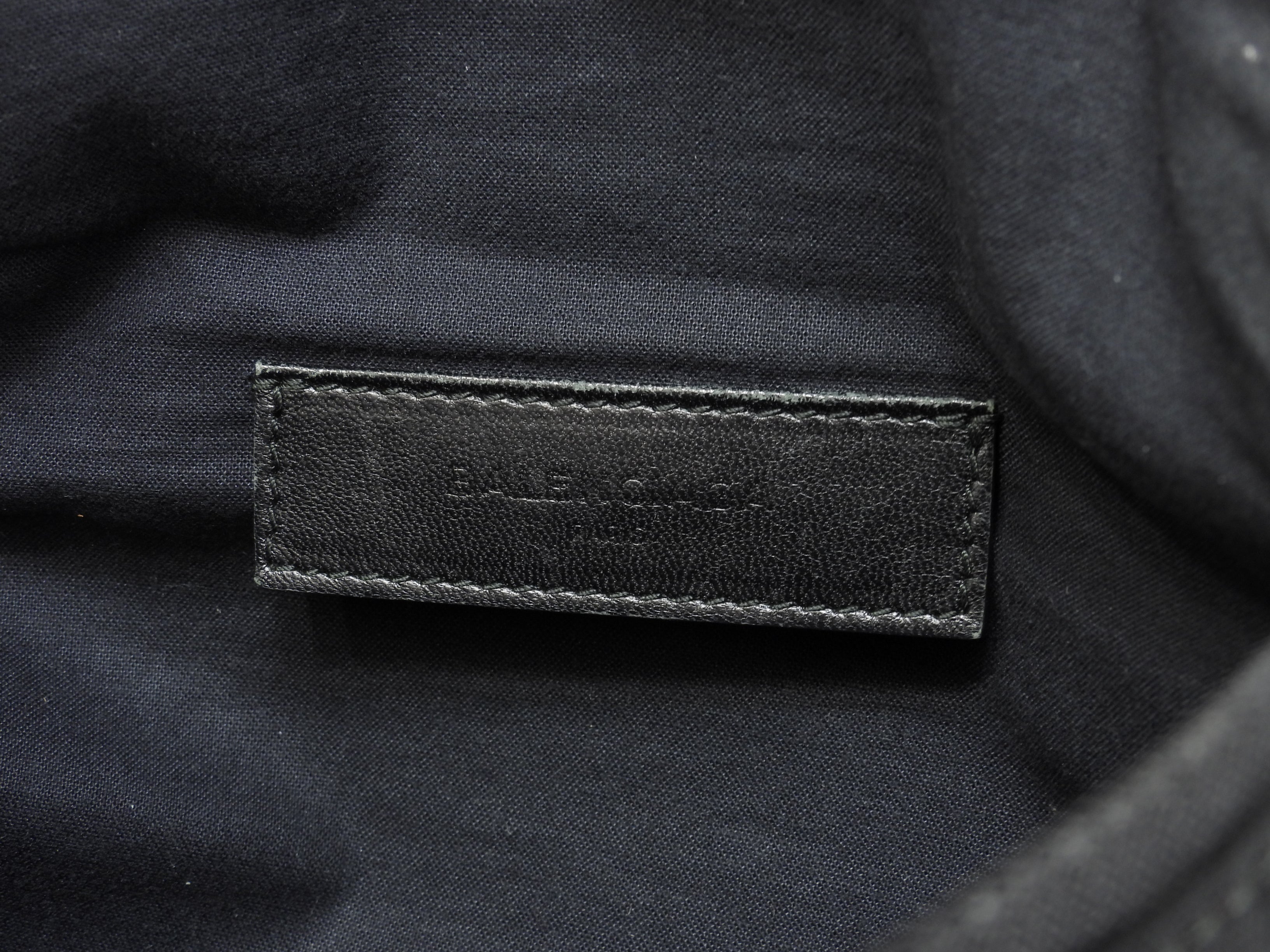 Balenciaga Marsupio Explorer Nylon nero con logo bianco @ 6