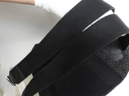 LOEWE Zaino Anagram Jacquard Nero Grigio ZAINO UOMO Ottime Condizioni@822138