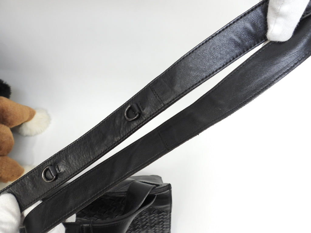 Bottega Veneta Borsa Messenger Intrecciato Pelle Nera Crossbody Uomo Bellissimo Articolo @ 242