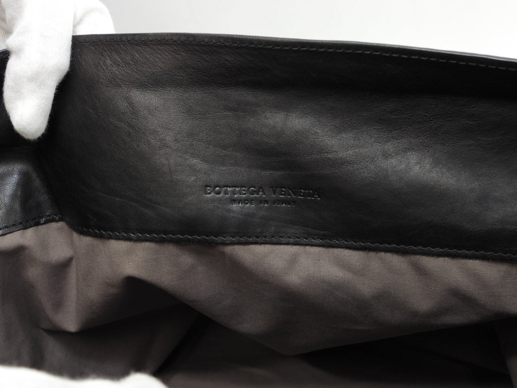 Bottega Veneta Borsa Messenger Coccodrillo/Pelle Nera Borsa a Tracolla@B00517184E