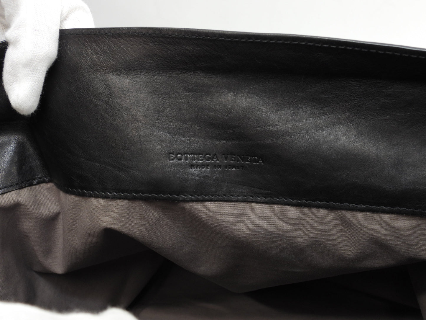 Bottega Veneta Borsa Messenger Coccodrillo/Pelle Nera Borsa a Tracolla@B00517184E
