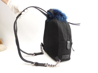 Fendi Zaino Piccolo Bag Bugs Mostro Nero Borsa a Sacco @ 20