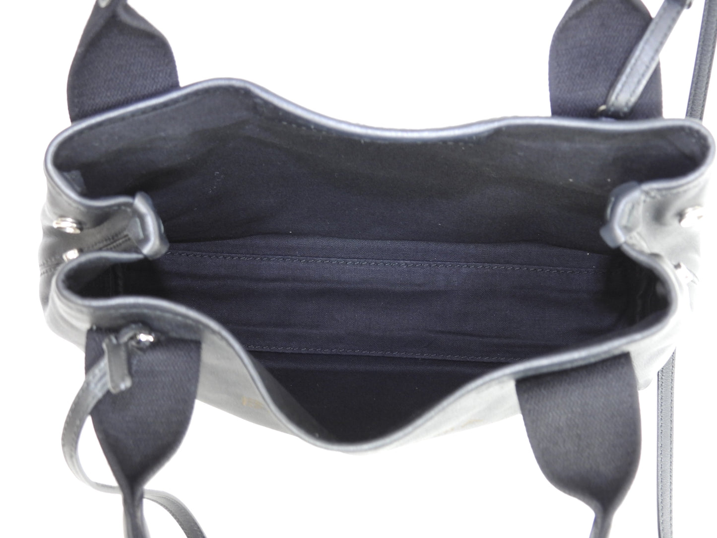 Balenciaga Navy Cabas XS in pelle nera, pochette mini borsa a mano, ottime condizioni @ 358