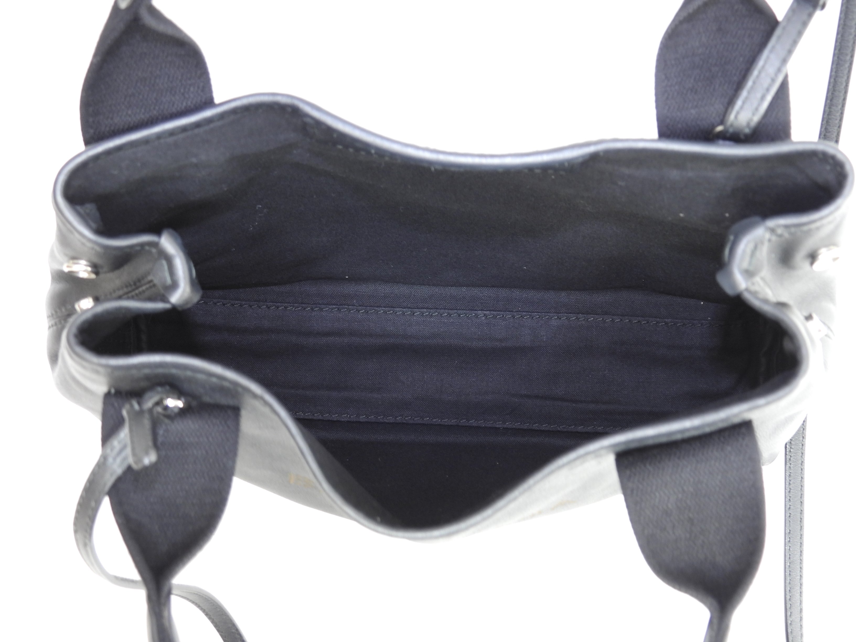 Balenciaga Navy Cabas XS in pelle nera, pochette mini borsa a mano, ottime condizioni @ 358