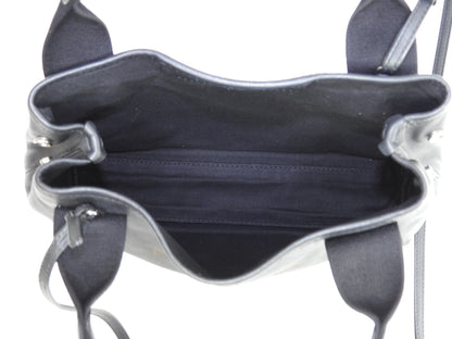 Balenciaga Navy Cabas XS in pelle nera, pochette mini borsa a mano, ottime condizioni @ 358