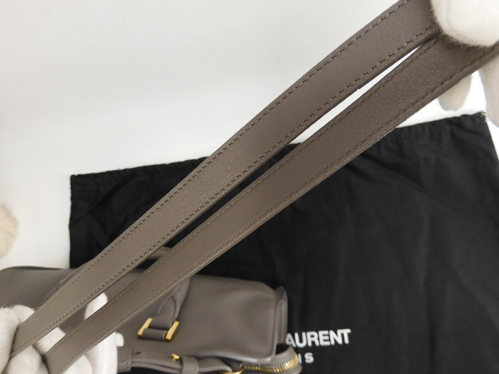 Saint Laurent Cabas Small YSL in pelle grigia Borsa a mano Classic YSL Cabas @ 75
