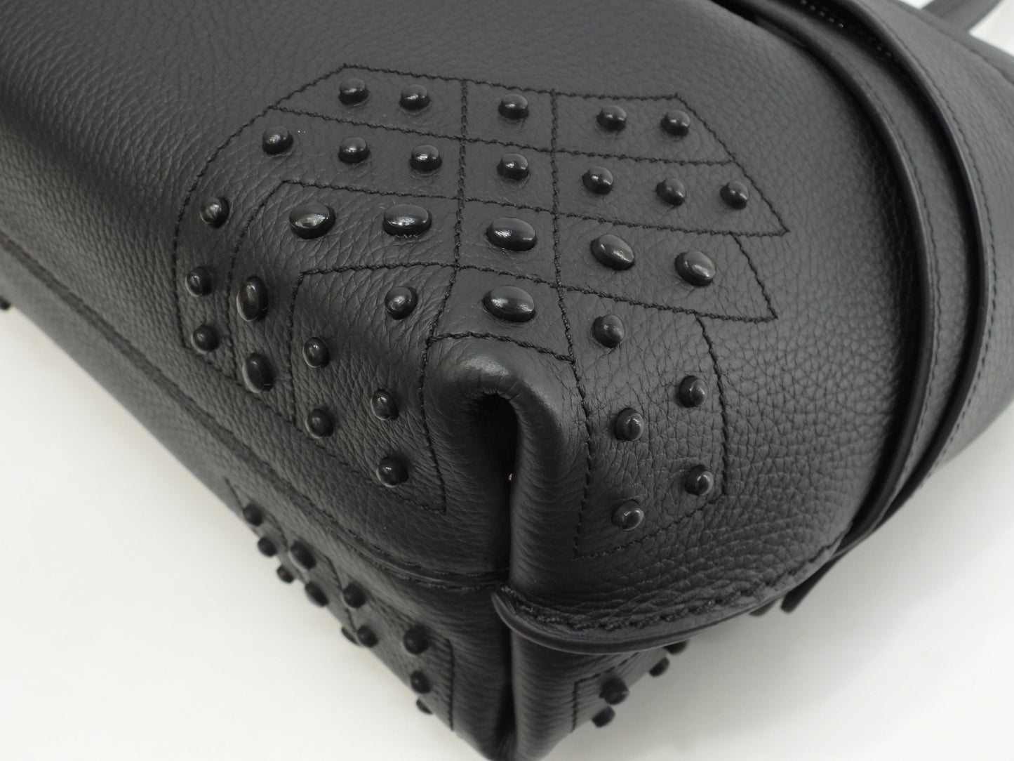 Tod's borsa a mano con tracolla Gommini Small in pelle nera, pochette, nuovo con etichette@2