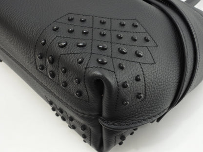 Tod's borsa a mano con tracolla Gommini Small in pelle nera, pochette, nuovo con etichette@2
