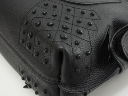 Tod's borsa a mano con tracolla Gommini Small in pelle nera, pochette, nuovo con etichette@2