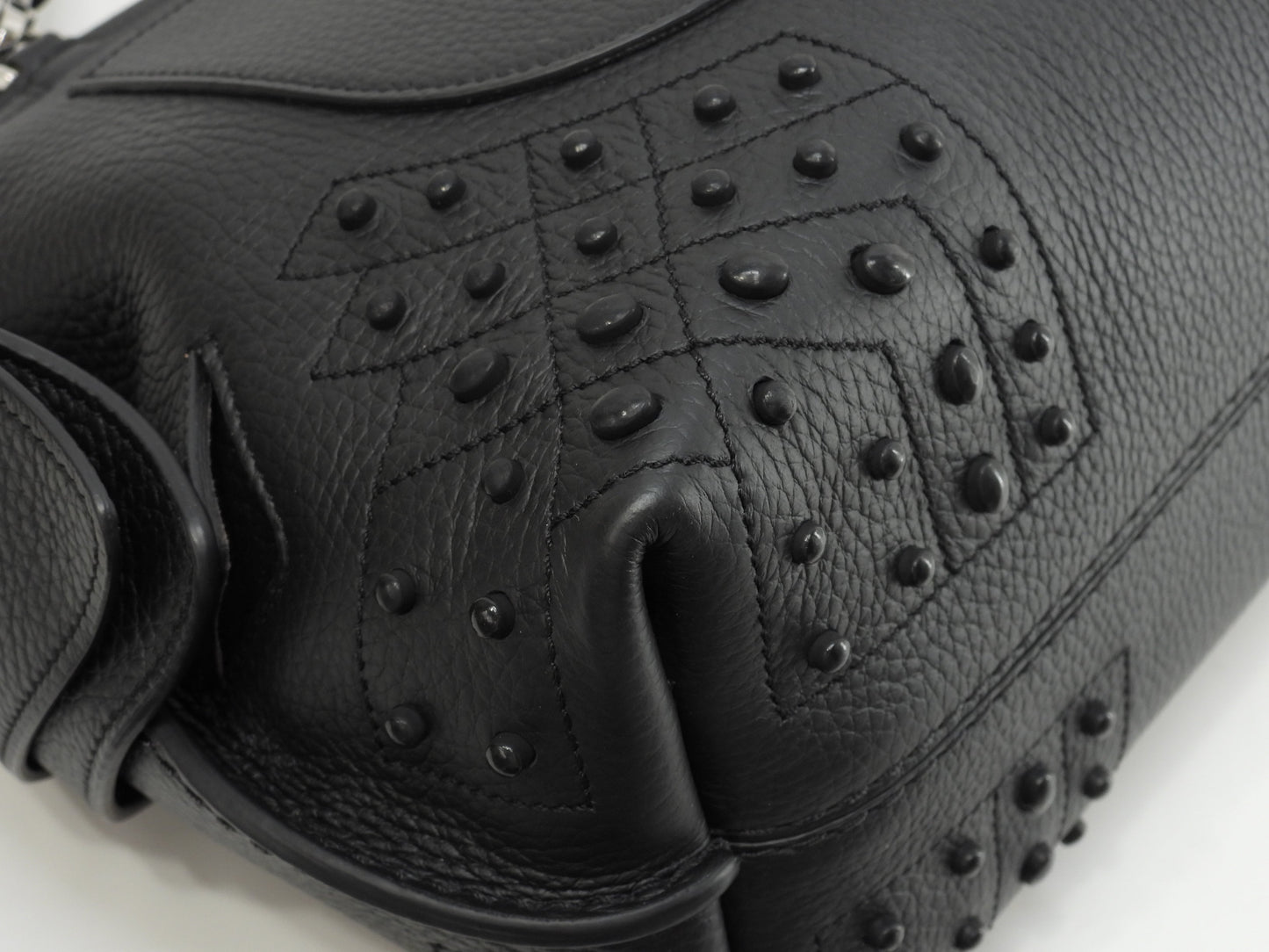 Tod's borsa a mano con tracolla Gommini Small in pelle nera, pochette, nuovo con etichette@2