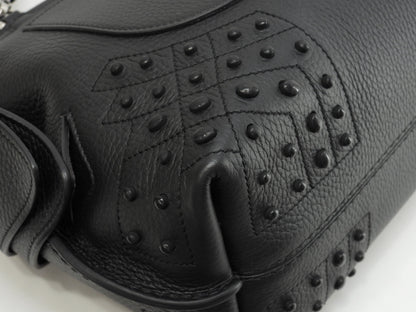 Tod's borsa a mano con tracolla Gommini Small in pelle nera, pochette, nuovo con etichette@2