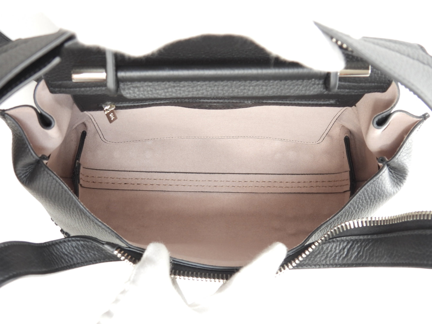 Tod's borsa a mano con tracolla Gommini Small in pelle nera, pochette, nuovo con etichette@2