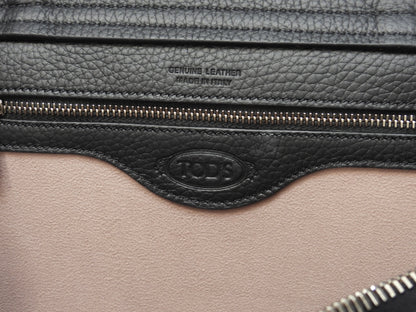 Tod's borsa a mano con tracolla Gommini Small in pelle nera, pochette, nuovo con etichette@2