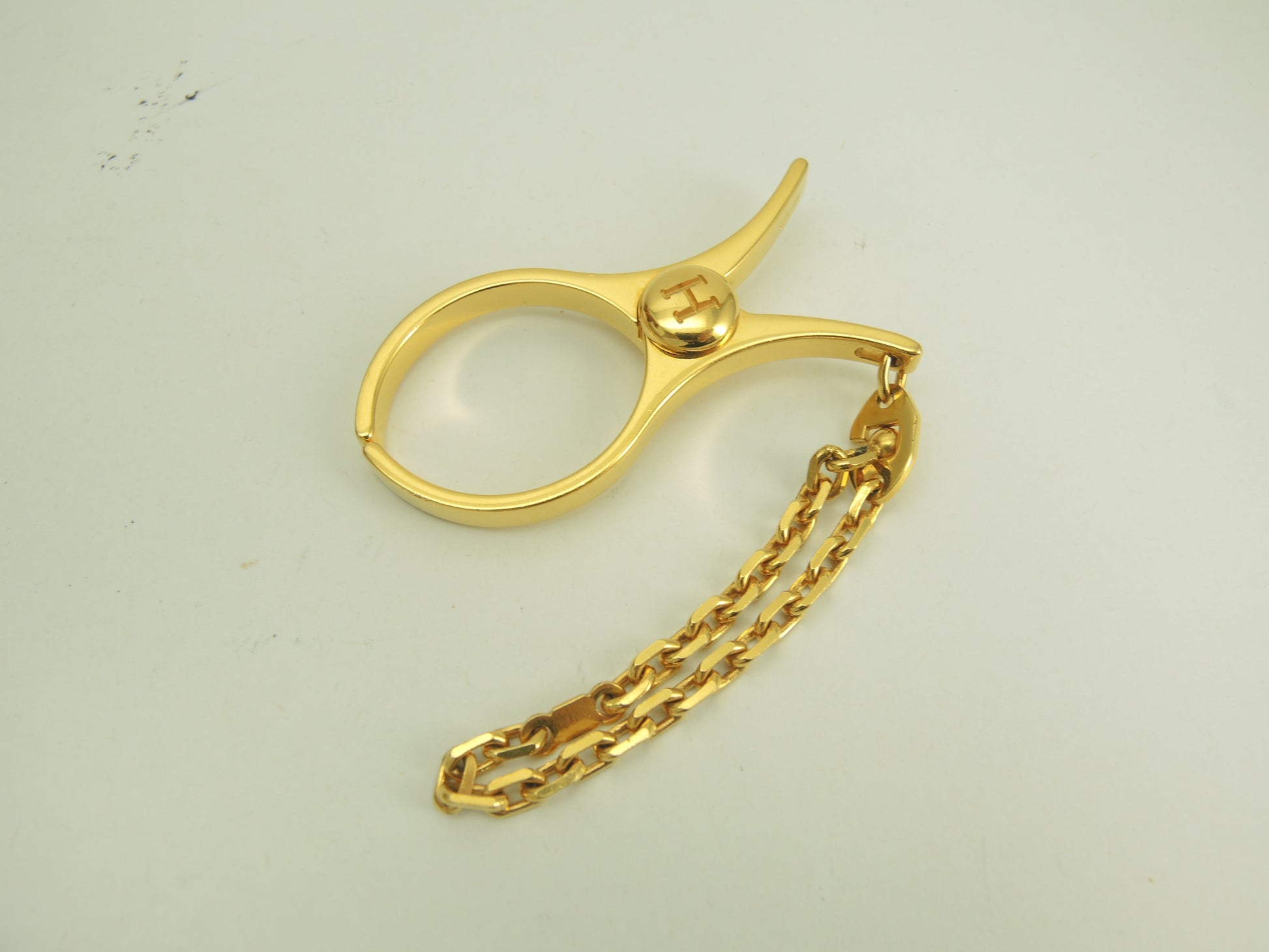エルメス バッグチャーム フィルー ゴールド キーリング グローブホルダー 美品@ 11
